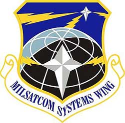 Milsatcom space wing logo